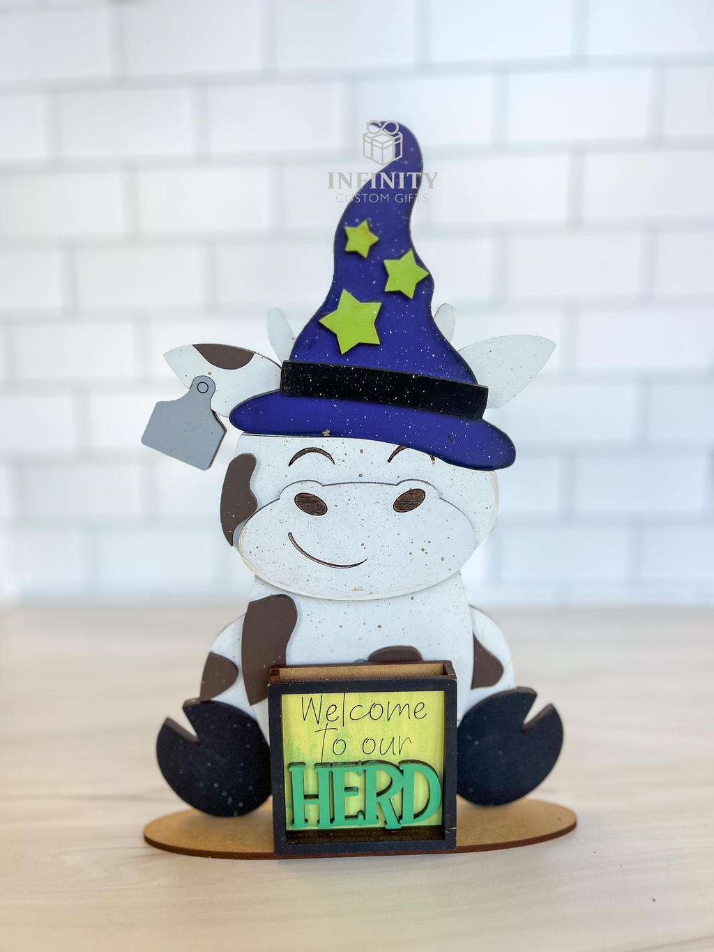 Cow for Interchangeable Animal Hats