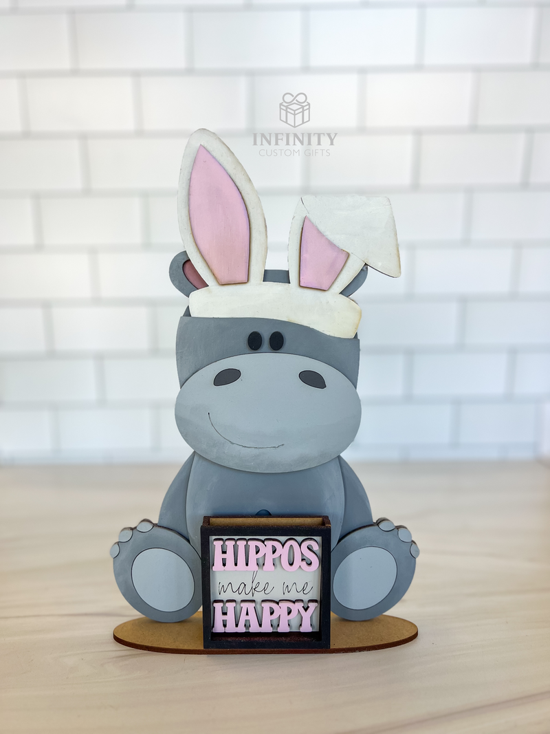 Hippo for Interchangeable Animal Hats