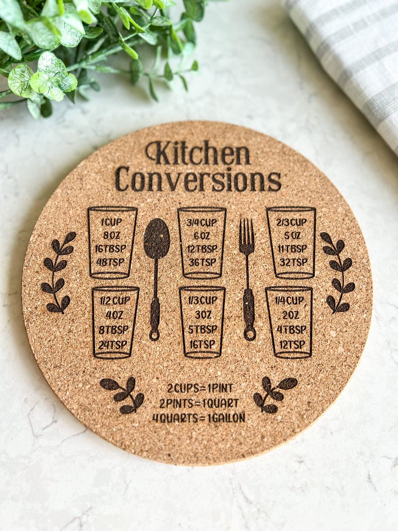 Kitchen Conversions Cork Trivet