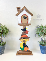 Scarecrow for Interchangeable Birdhouse