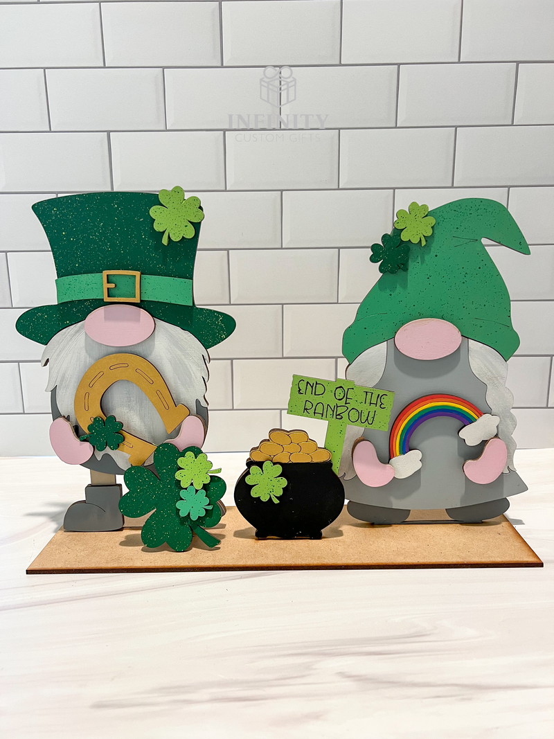 St Patrick's Day Standing Tall Gnome Interchangeable Outfit