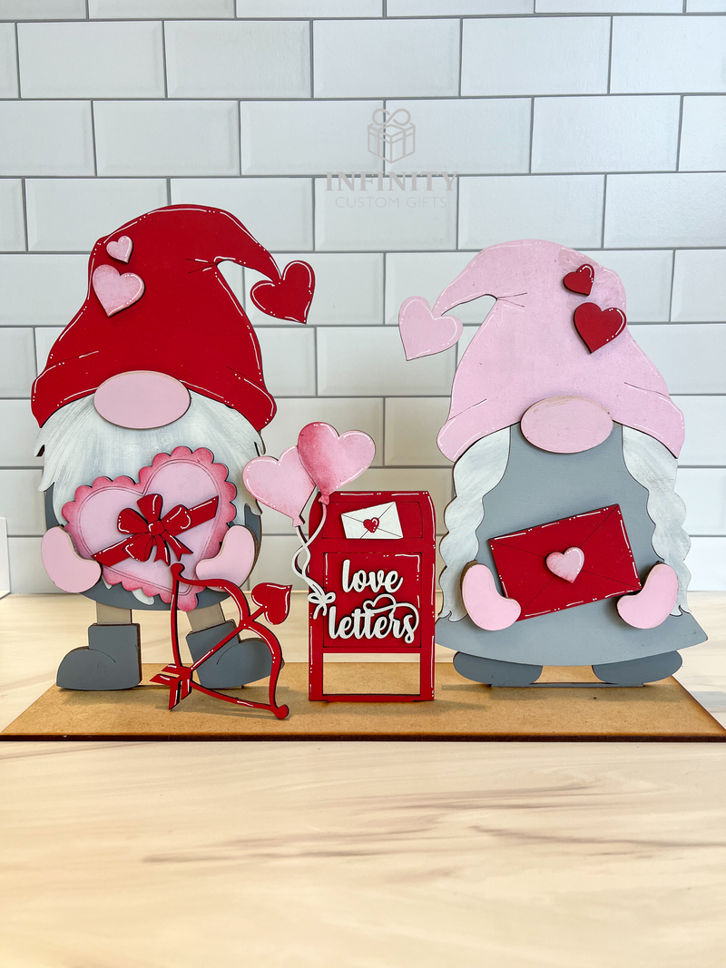 Valentines Day Standing Tall Gnome Interchangeable Outfit