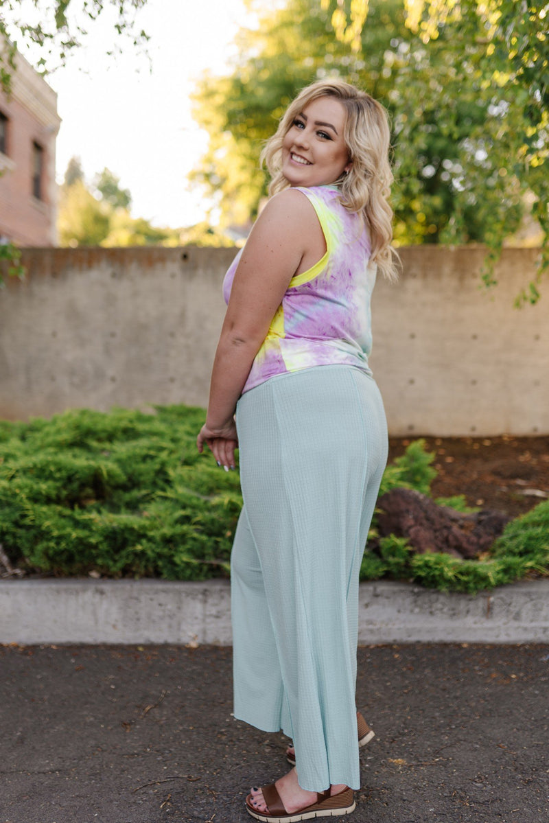 Minted in Summer Palazzo Pants