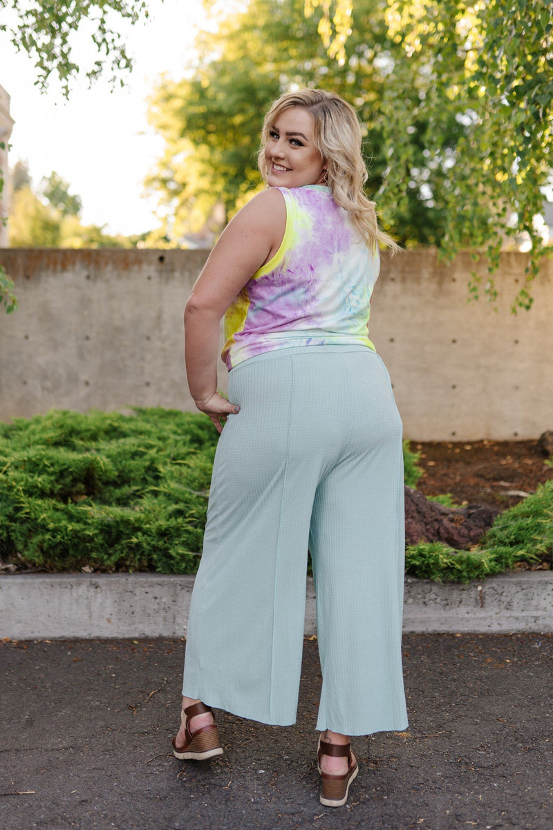 Minted in Summer Palazzo Pants