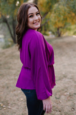 What A Gem Blouse In Dark Orchid
