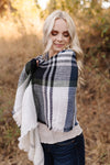 Wrap Me Up In Hunter Plaid Blanket Scarf