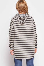 Striped Hoodie Pullover