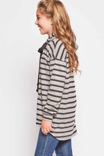 Striped Hoodie Pullover