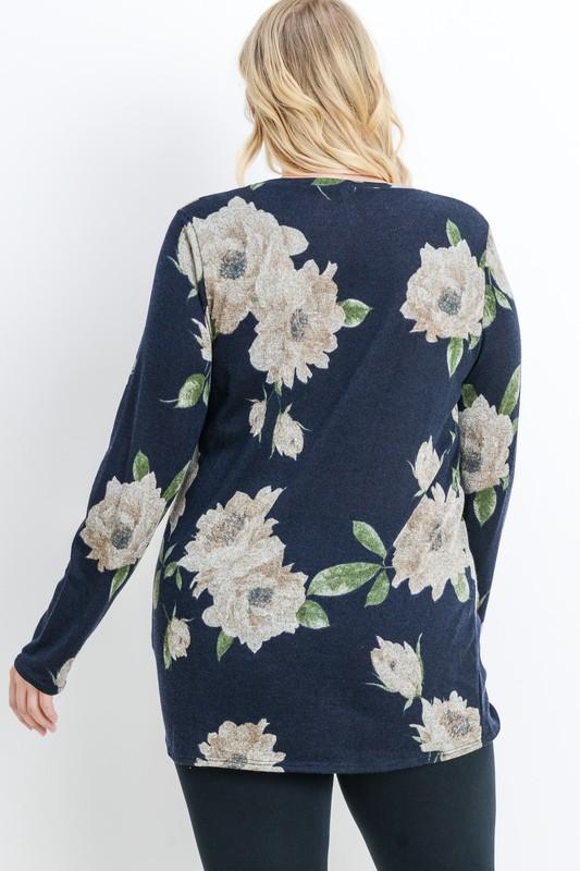 Floral Knotted Top