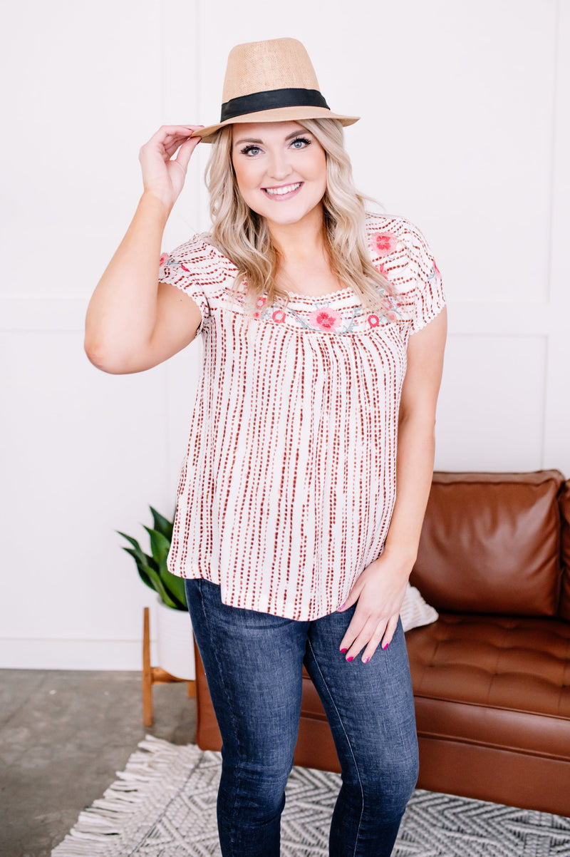 Threads Of Time Savanna Jane Embroidered Top