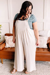 Jump, For My Love Overalls In Oatmeal
