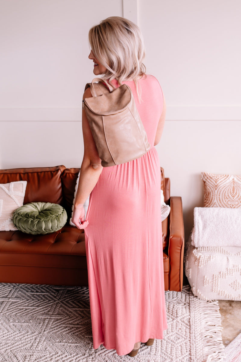 Knot To Be Outdone Maxi Dress In Rose