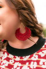 Simply Divine Earrings In Cranberry