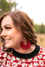 Simply Divine Earrings In Cranberry