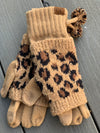 Leopard Print Gloves - Multiple Colors